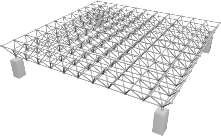 A Flat Double-Layer Grid